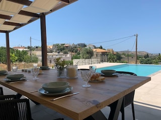 Dining table on the terrace
