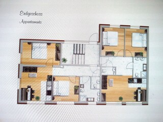 Appartement Forstau Grondplan 42