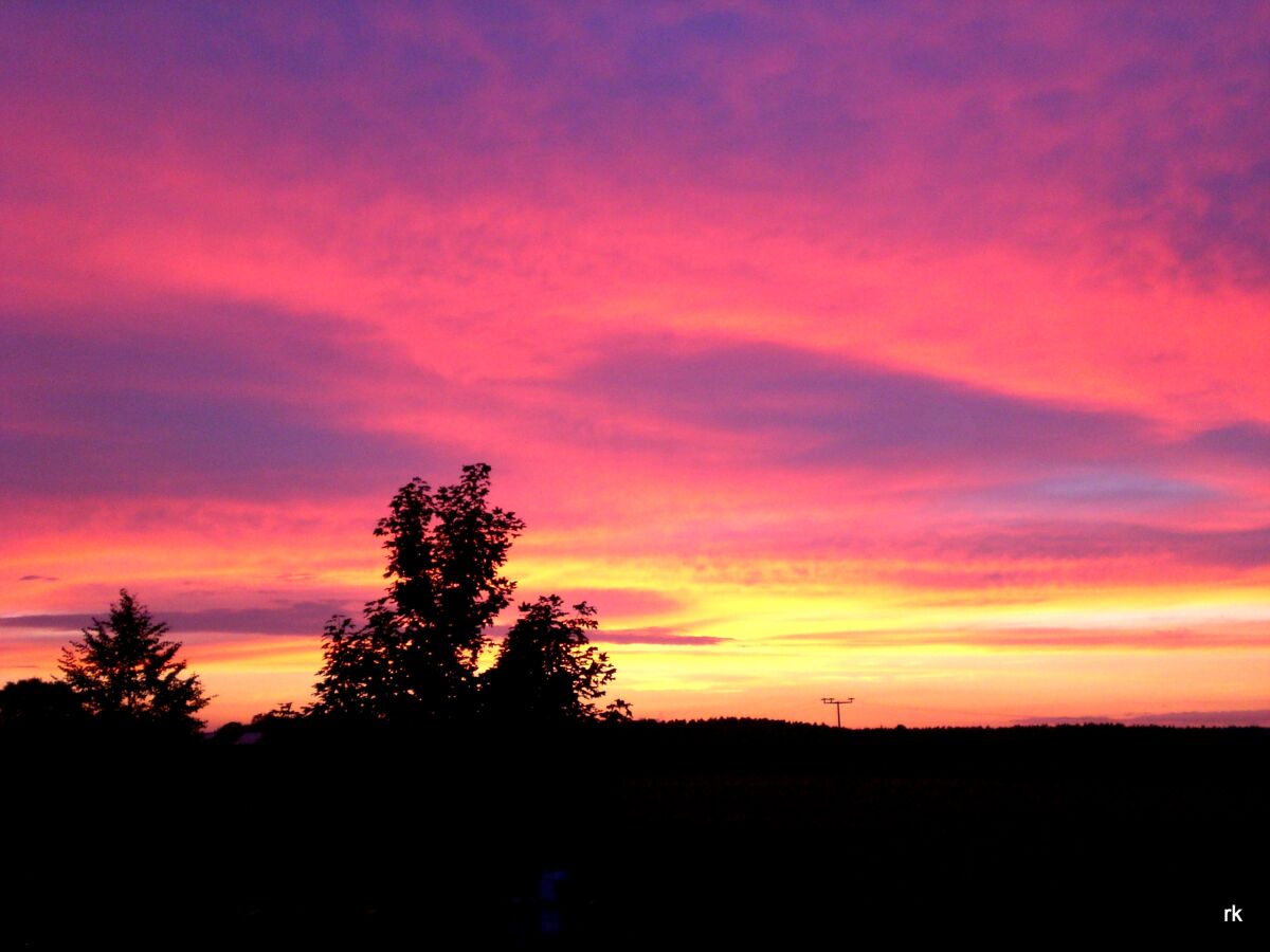 Sonnenuntergang vorm Balkon