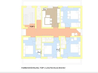 Appartamento per vacanze Gerlosberg Pianta del piano 34