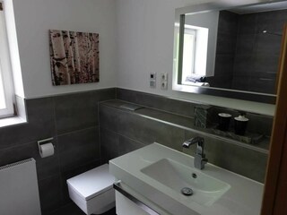 Haus 8, Tegernsee, Bad mit Waschtisch, Dusche und WC