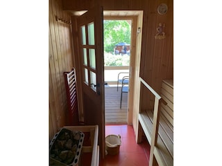 Sauna mit Aussenterrasse