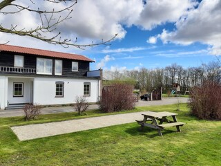 Jeu de boule court at the entrance