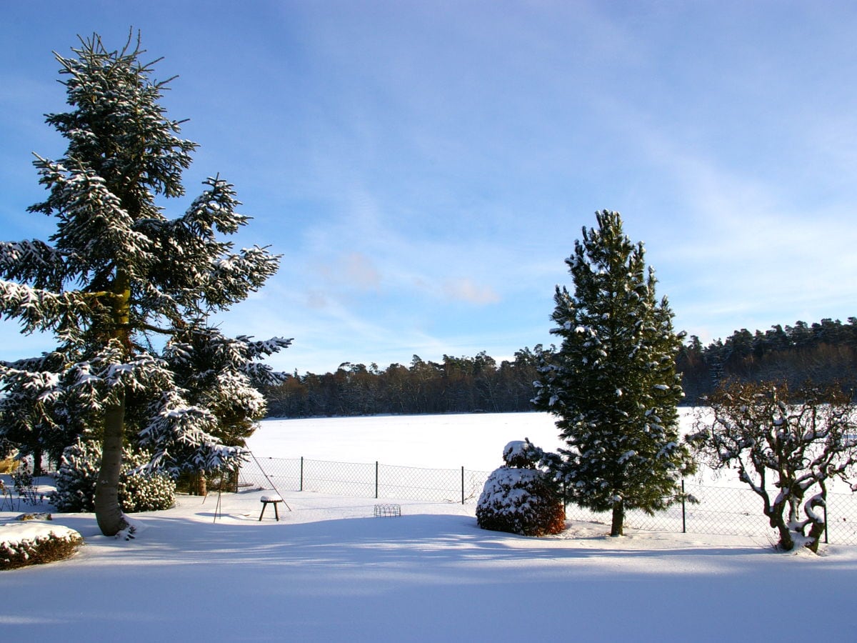 Beautiful view of the snow covered fields.