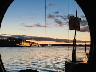 Blick aus einem der Bullaugen