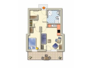 Ferienwohnung Prerow Grundriss 32