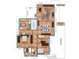 Villa Sant' Agata di Militello Pianta del piano 21