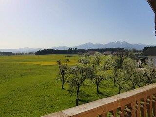 Blick vom Balkon & aus Panoramafenster