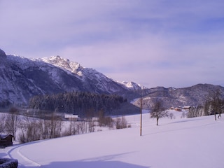 Zimmer Ausblick im Winter