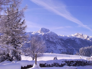 Balkon Ausblick im Winter