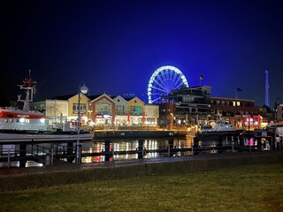 Blick über den Alten Strom zum Riesenrad