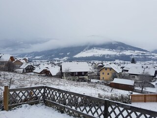 Blick vom Garten der Villa