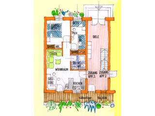 Vakantieappartement Hohenthurn Grondplan 22