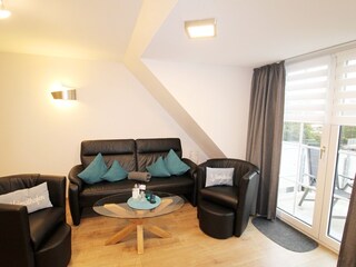 gemütlich wohnen, mit Balkon