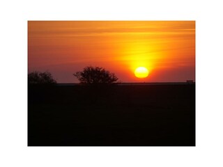 Sonnenaufgang vom Garten aus Ostern 2023