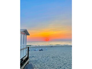 Sonnenuntergang an unserem Abschnitt