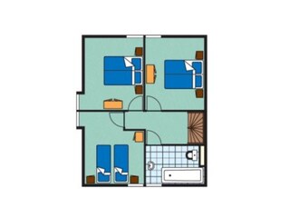 Vakantiehuis Kamperland Grondplan 42