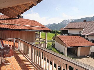Blick vom Balkon