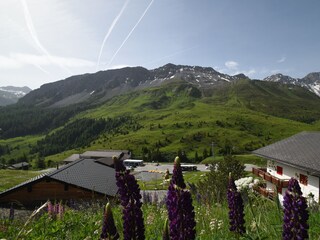 Aussicht vom Balkon Richtung Hörnli-Express