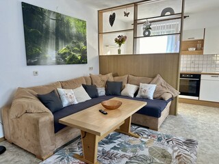 Wohnbereich mit Schlafsofa