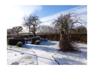 unser Garten im Winter