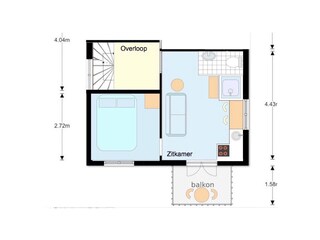 Apartamento de vacaciones Zandvoort Plano de planta 19