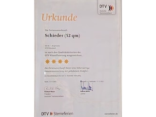 4 Sterne Urkunde