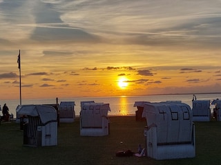 Sonnen Untergang Norddeich