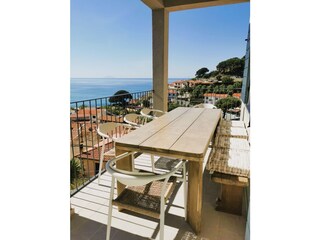 covered terrace with seaview