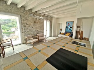 kitchen and living room