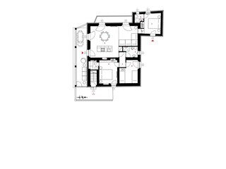 plans Casa Azzurrina ground floor
