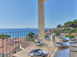 Terrasse mit Meerblick und Meerluft