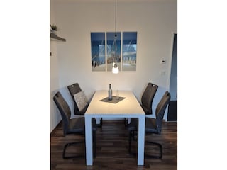 Table for eating, playing games, and chatting