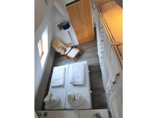 abgeteilter Schlafbereich