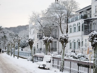 Strandpromenade im Winter