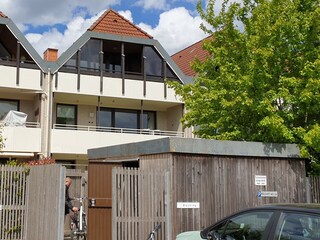 Schuppen und Wohnung