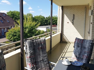 überdachte Loggia