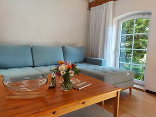 Wohnbereich mit Schlafcouch