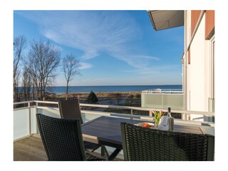 Meerblick vom Balkon