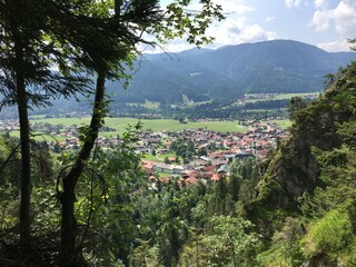 Blick vom Klettersteig auf Reit