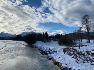 Panorama Wanderweg in Krün