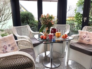 Wintergarten mit Seeblick
