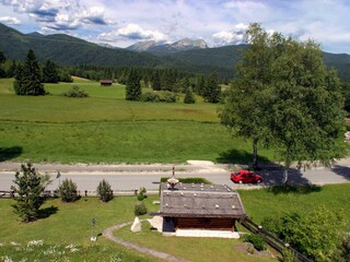 Aussicht vom Balkon Westseite