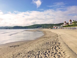 Am schönen Binzer Ostseestrand.