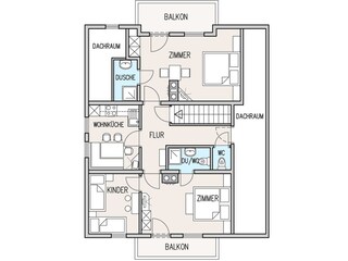 Appartamento per vacanze Leogang Pianta del piano 41