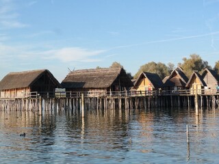 Die Pfahlbauten in Unteruhldingen.