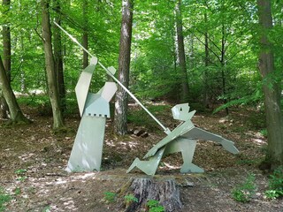 der Siegfriedsbrunnen aus der Nibelungensage