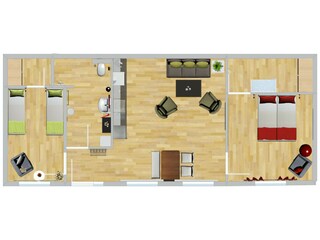 Appartamento per vacanze Würzburg Pianta del piano 18