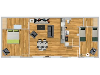 Apartamento de vacaciones Wiesentheid Plano de planta 17