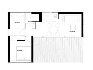 Vakantiehuis Drage, Adria Grondplan 43